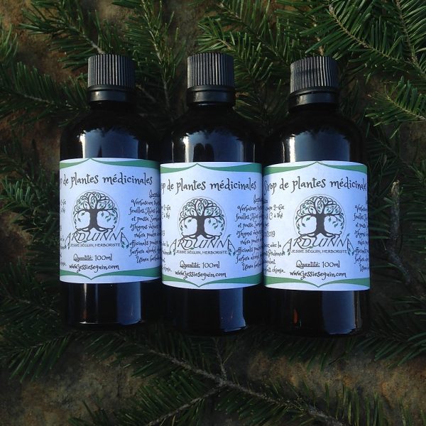 Fabrication_sirop_plantes_médicinales_Arduinna_herboristerie_100ml